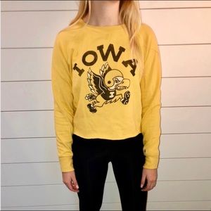 Cropped University of Iowa Crewneck